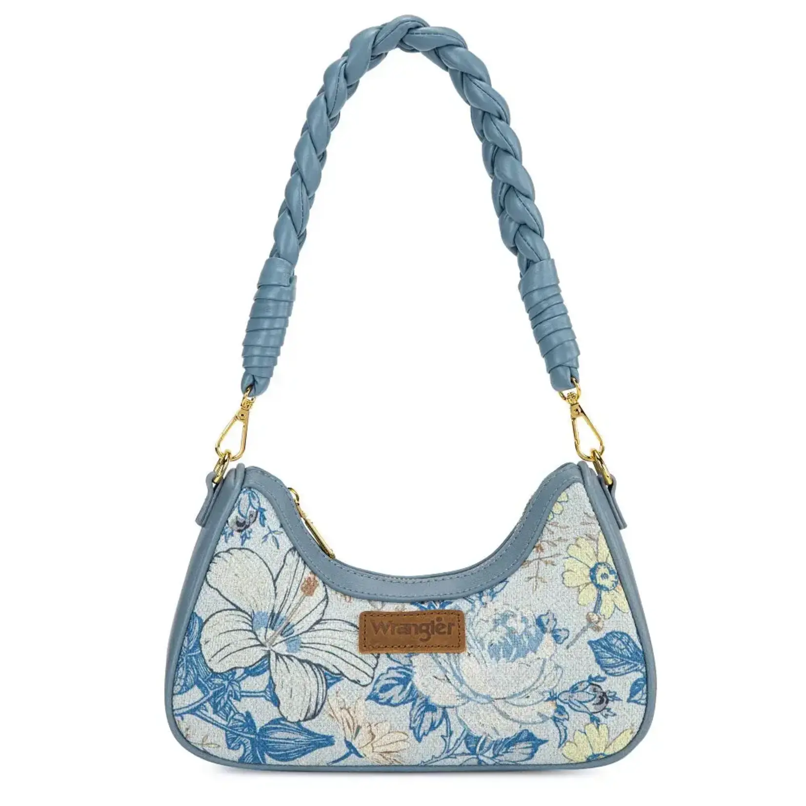 Wrangler WG438-818JN - Jean - Wrangler Floral Print Braided Hobo Bag
