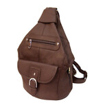 R Leathers 3611A ABN - Brown - Cowhide Leather Backpack