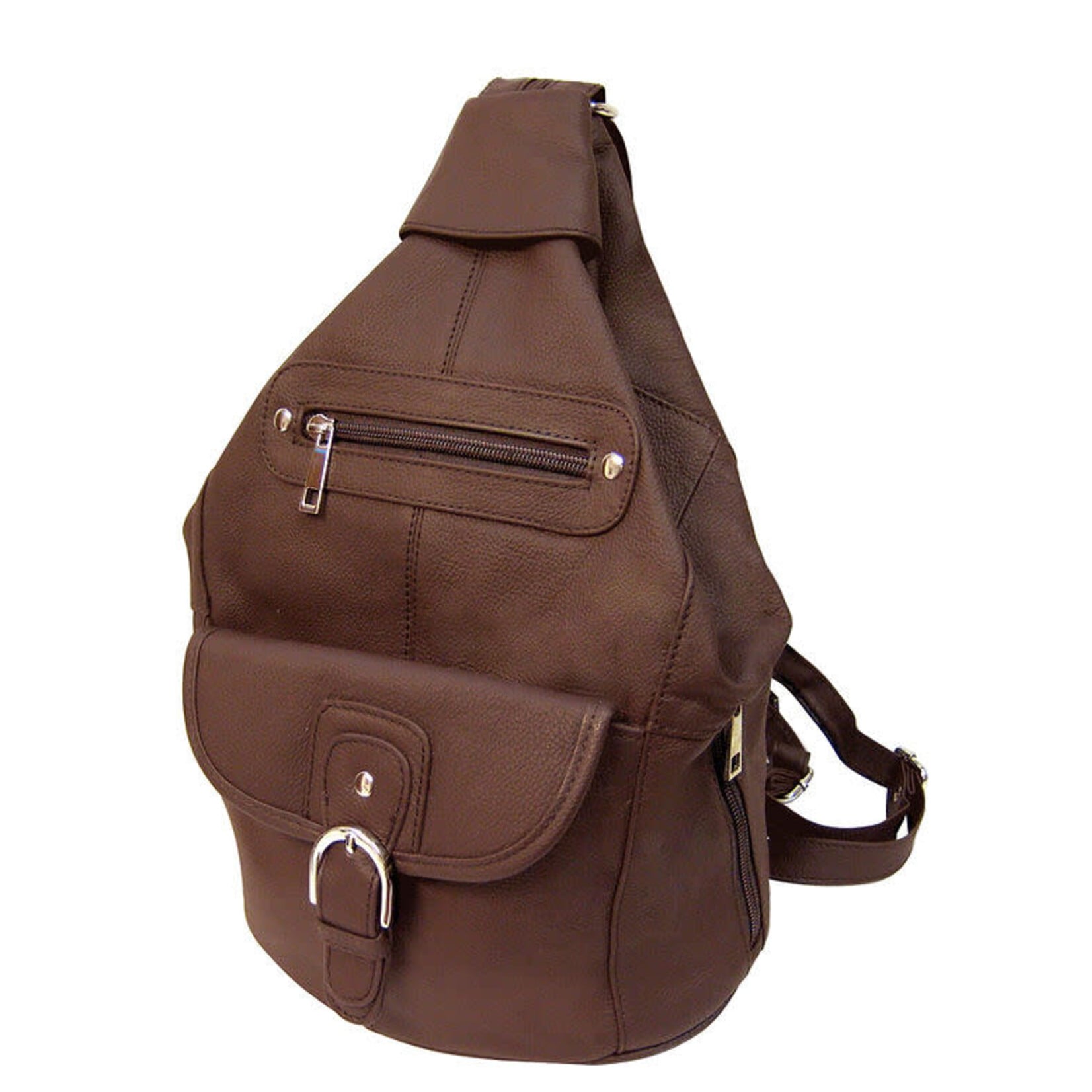 R Leathers 3611A ABN - Brown - Cowhide Leather Backpack