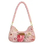 Wrangler WG438-818PK - Pink - Wrangler Floral Print Braided Hobo Bag