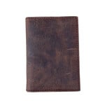R Leathers 702 RF - Brown - Cowhide Leather Card Holder