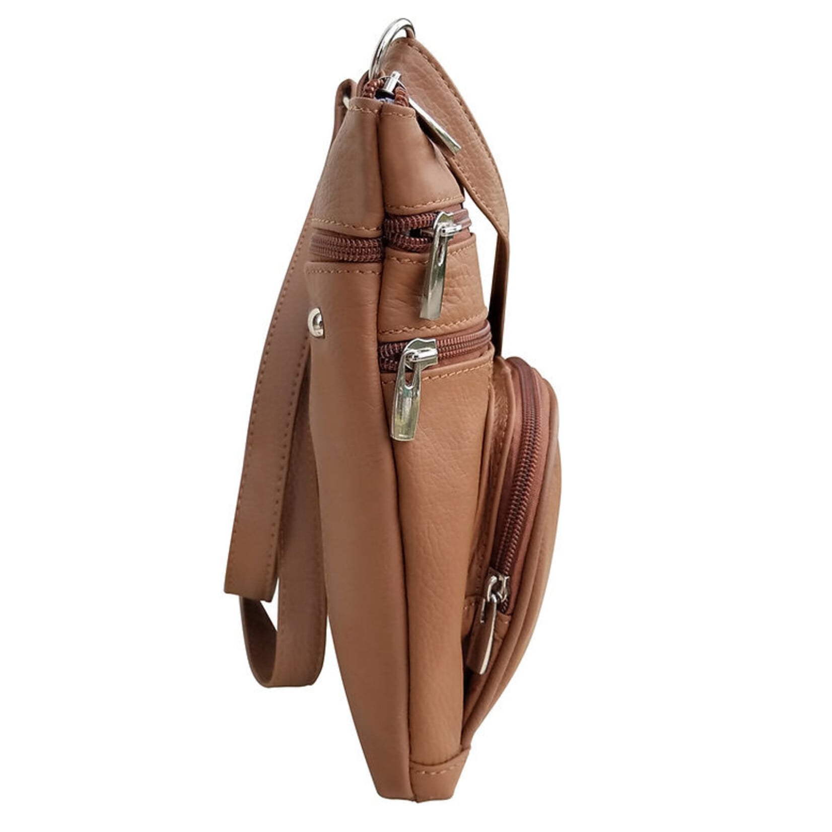 R Leathers RM004 BK - Black - Cowhide Leather Crossbody