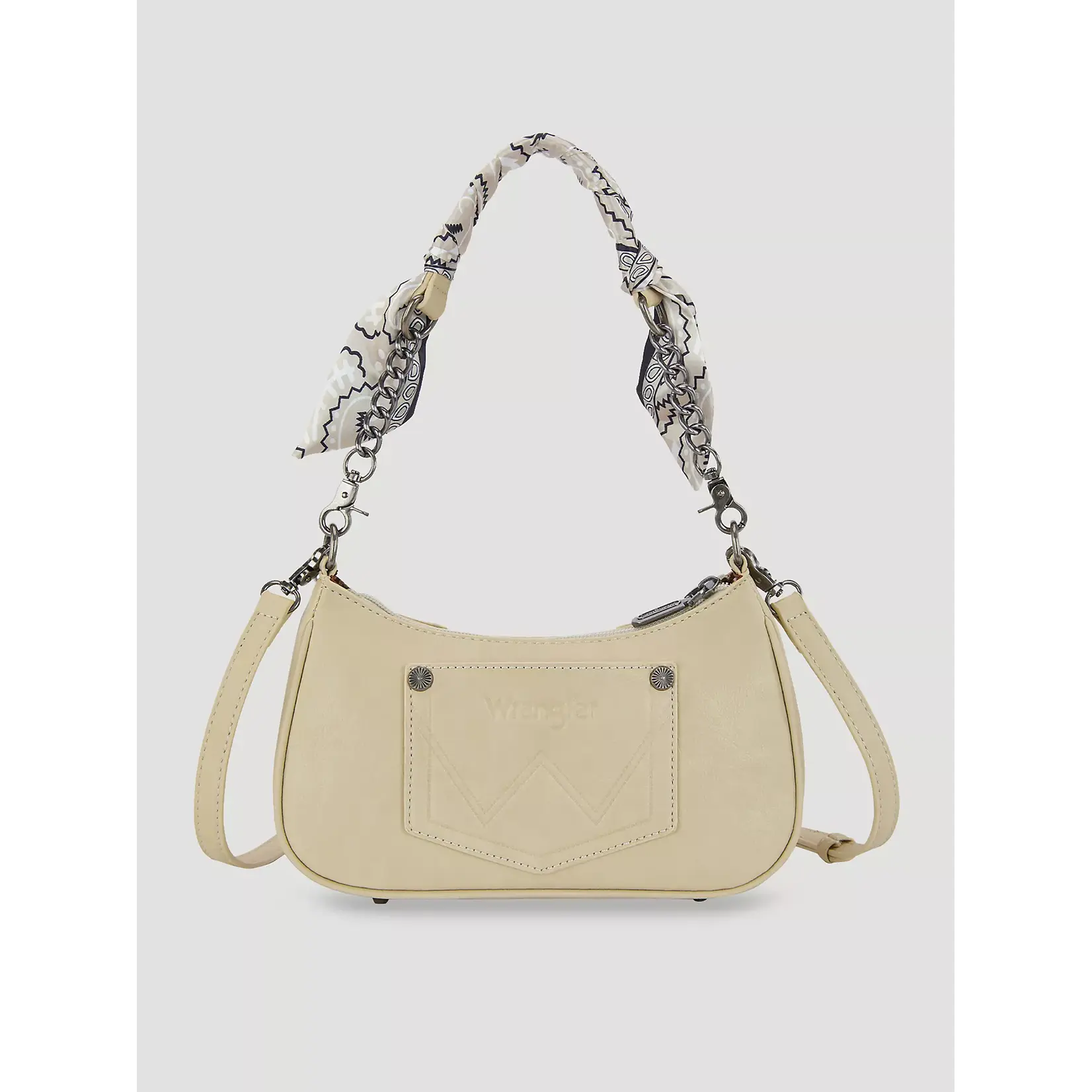 Wrangler WG331-818TN - Tan - Wrangler Braided Paisley Bandana Shoulder Bag