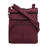 R Leathers RM004 WN - Wine - Cowhide Leather Crossbody
