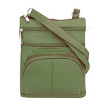 R Leathers RM004L OLV - Olive - Cowhide Leather Crossbody