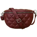 Leather Handbags and Accessories 6357 Merlot - Quilted Belt Bag