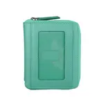 Leather Handbags and Accessories 7859 Turquoise - RFID Zip Around Wallet