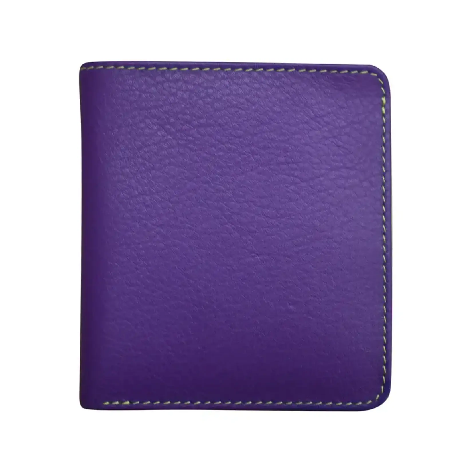 Leather Handbags and Accessories 7831 Purple/Pear - RFID Mini Wallet Two Toned