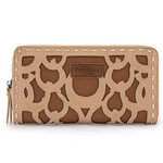 Wrangler WG292-W082KH - Khaki - Wrangler Horseshoe Cutout Zip Around Wallet