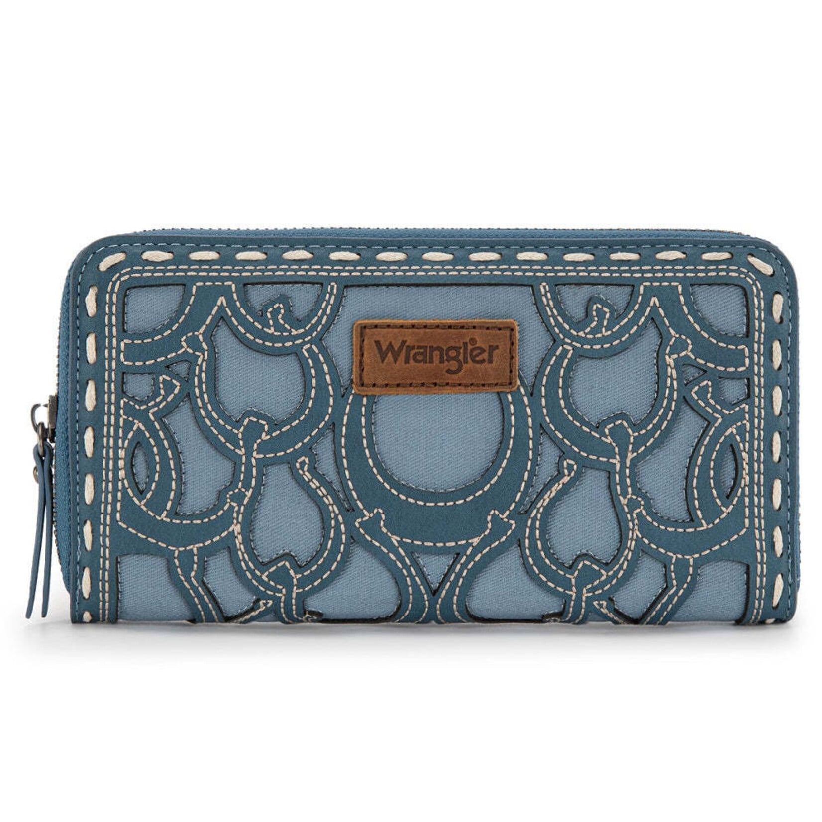 Wrangler WG292-W082JN - Jean - Wrangler Horseshoe Cutout Zip Around Wallet
