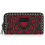 Wrangler WG292-W082BK - Black - Wrangler Horseshoe Cutout Zip Around Wallet
