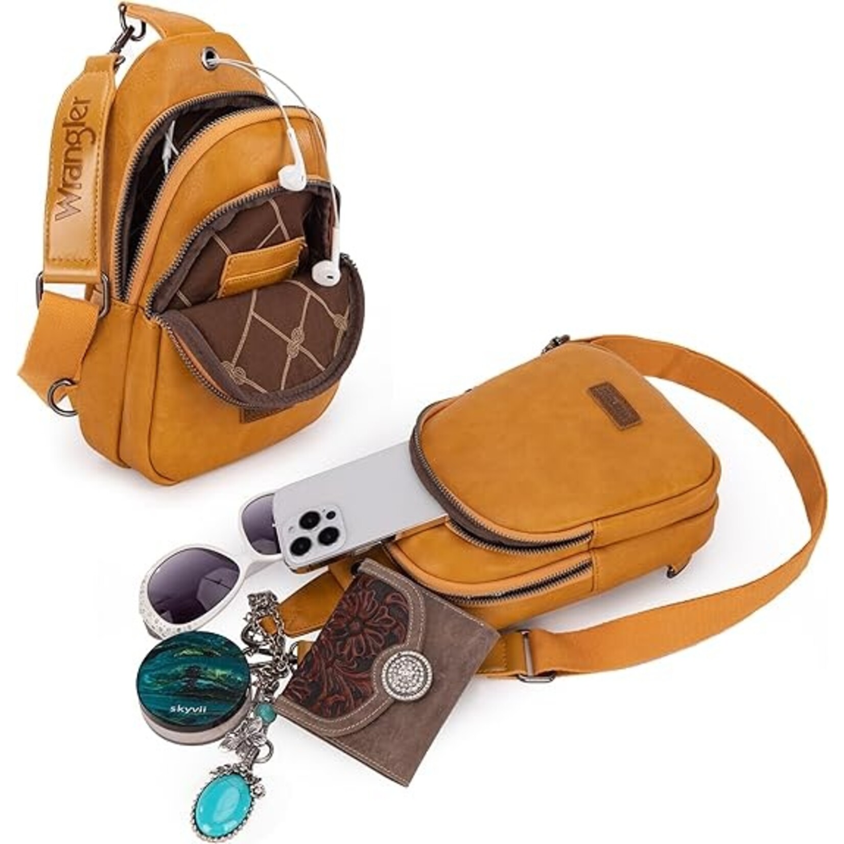 Wrangler WG87-227YL - Yellow - Wrangler Sling Bag/Crossbody