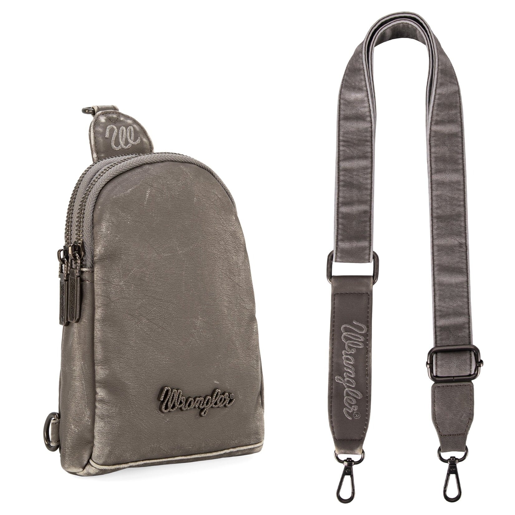 Wrangler WG87-824 - Light Grey - Wrangler Sling Bag/Crossbody