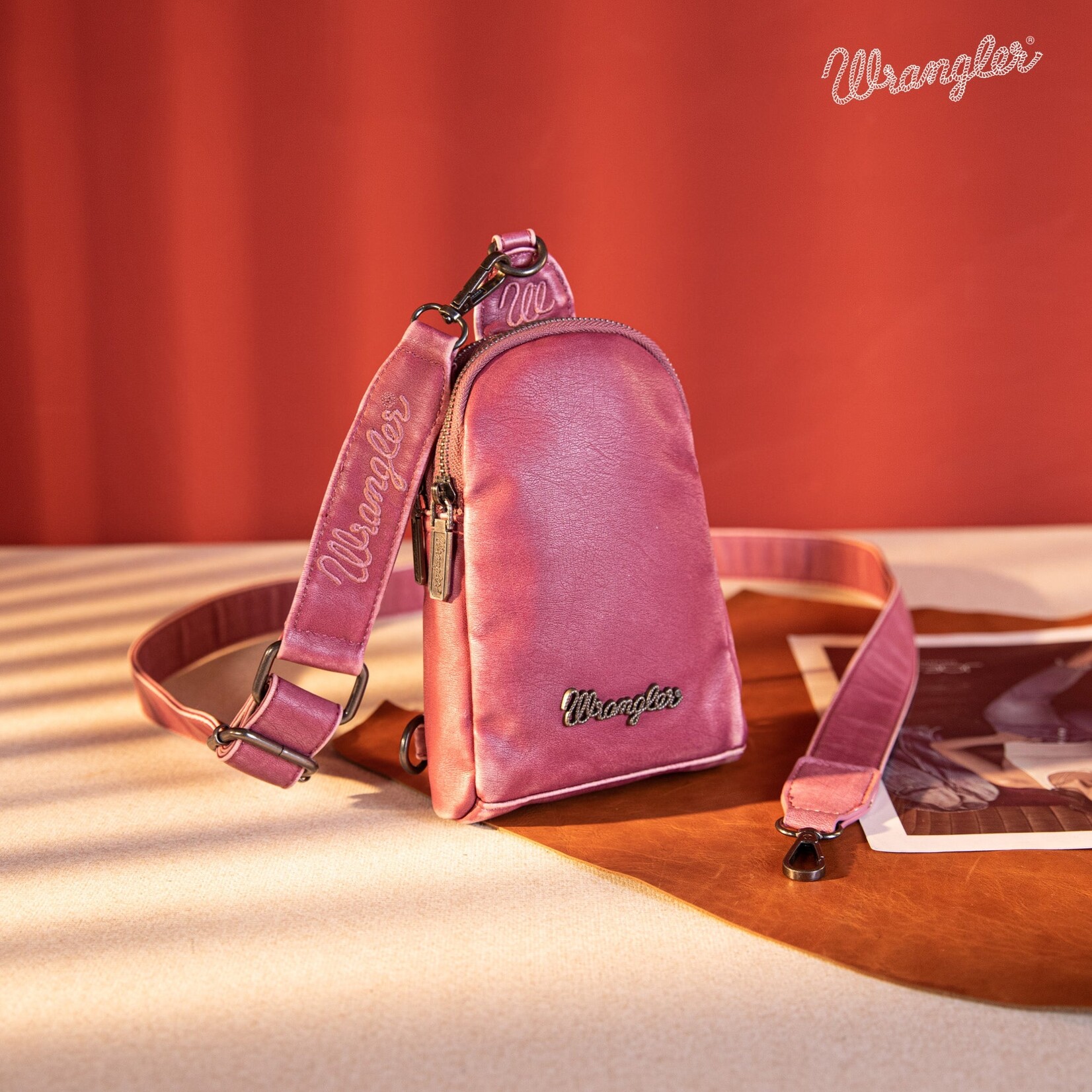 Wrangler WG87-824 - Purple - Wrangler Sling Bag/Crossbody
