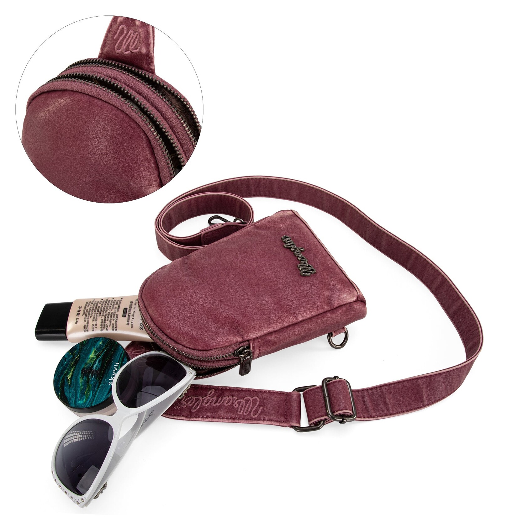 Wrangler WG87-824 - Purple - Wrangler Sling Bag/Crossbody