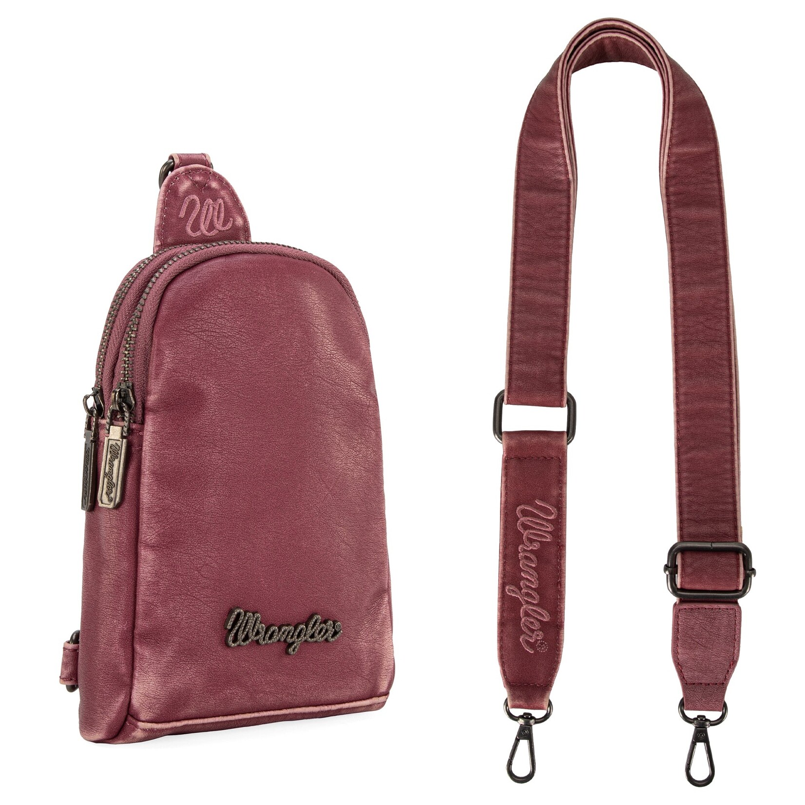 Wrangler WG87-824 - Purple - Wrangler Sling Bag/Crossbody