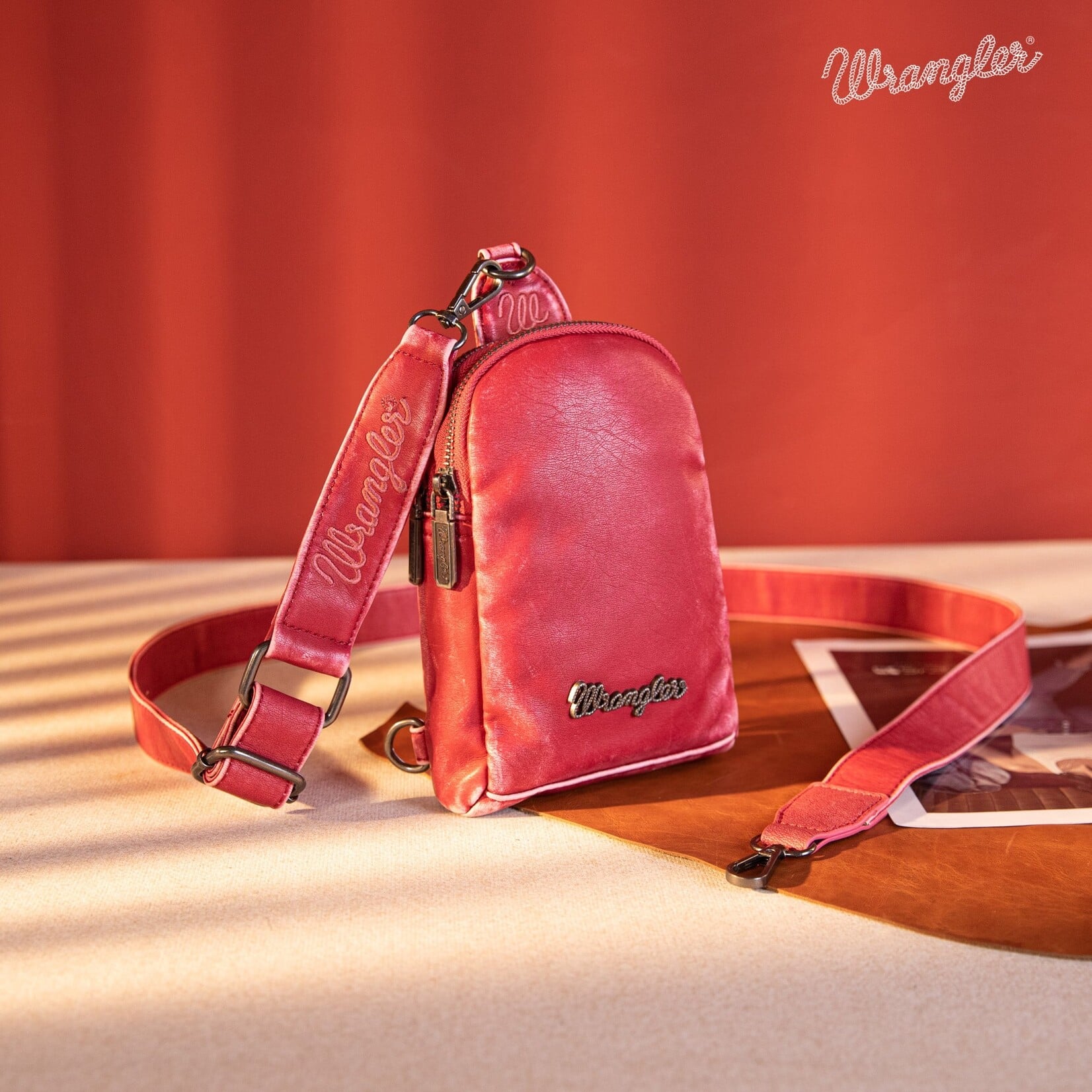 Wrangler WG87-824 - Pink - Wrangler Sling Bag/Crossbody