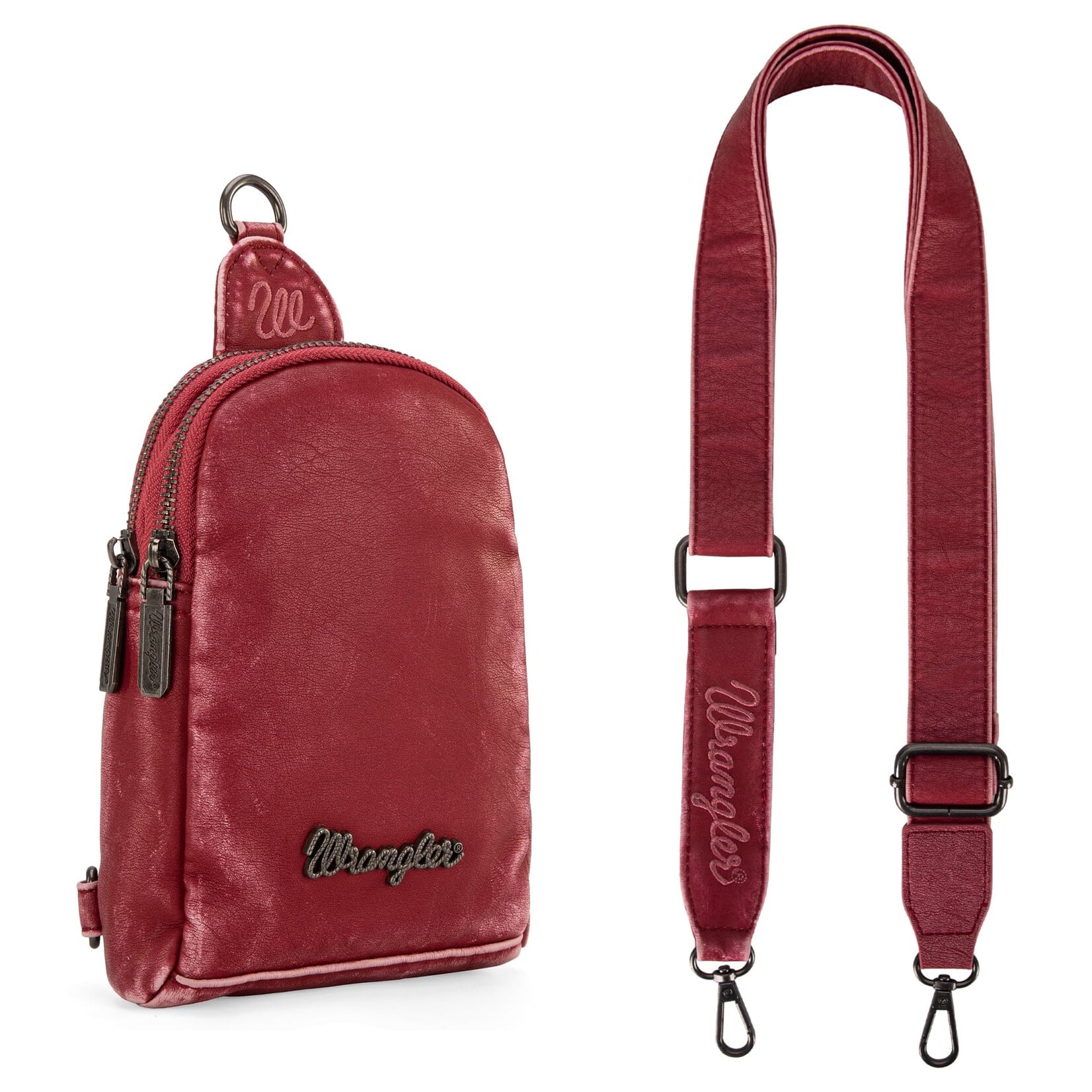 Wrangler WG87-824 - Pink - Wrangler Sling Bag/Crossbody