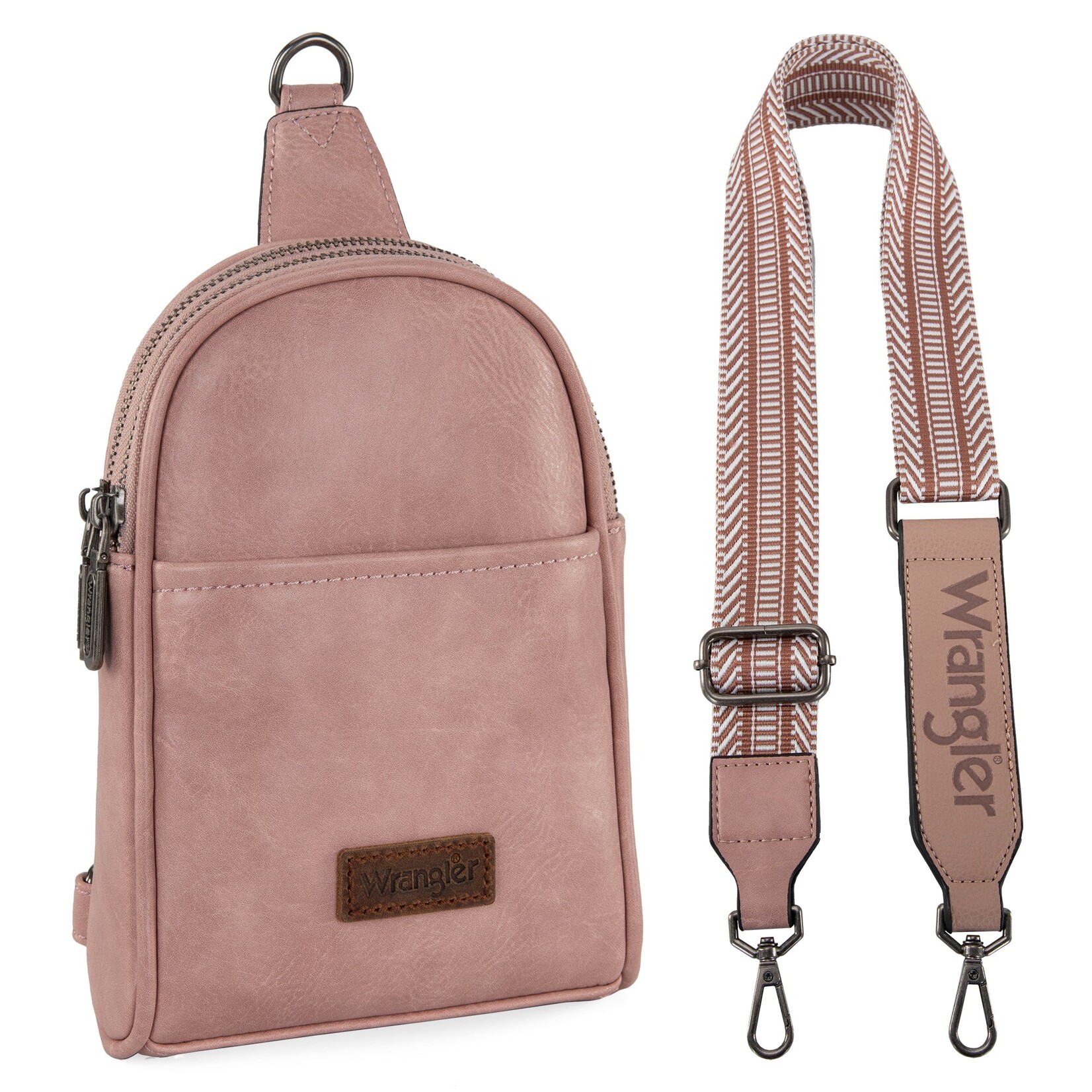 Wrangler WG87-324 - Pink - Wrangler Sling Bag/Crossbody