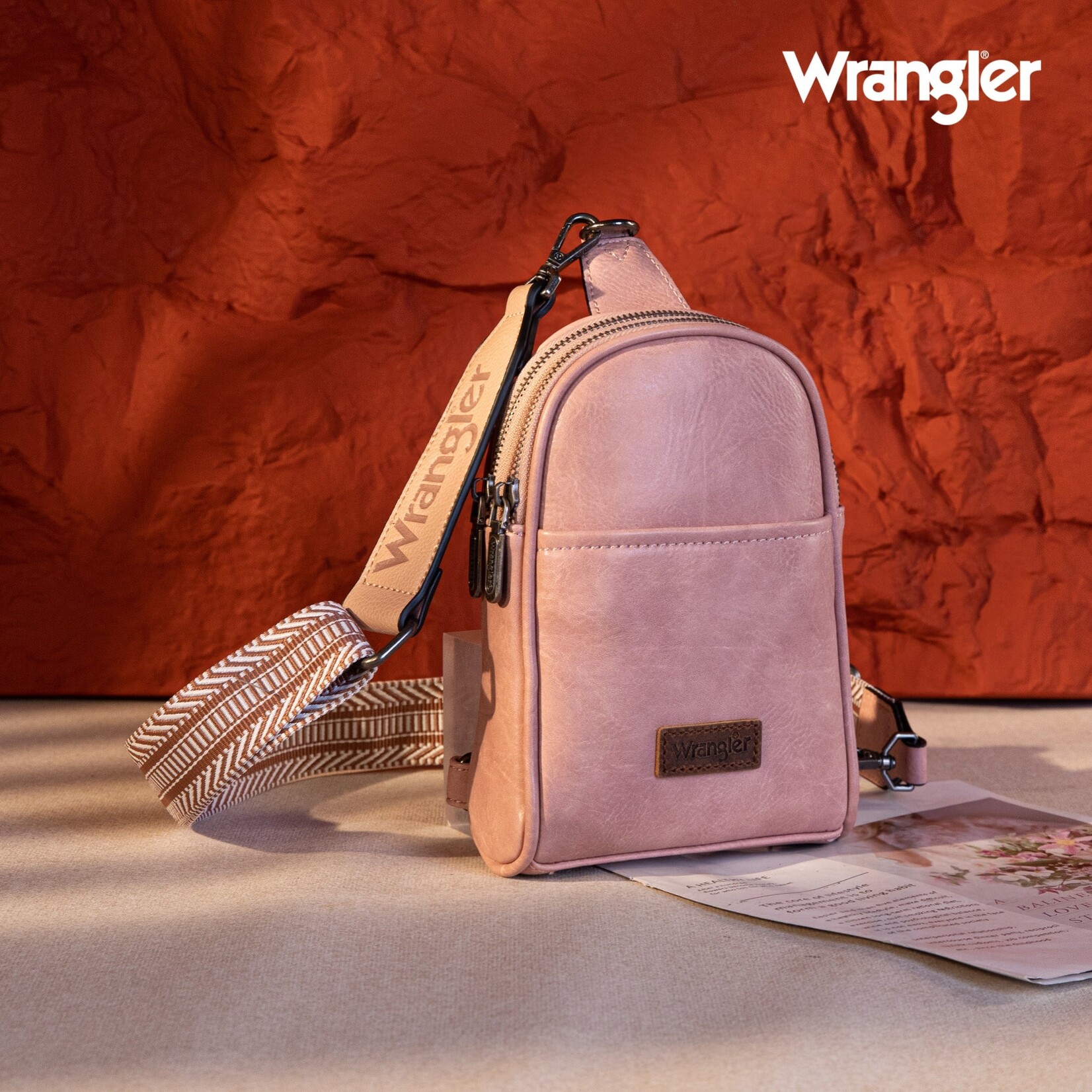 Wrangler WG87-324 - Pink - Wrangler Sling Bag/Crossbody