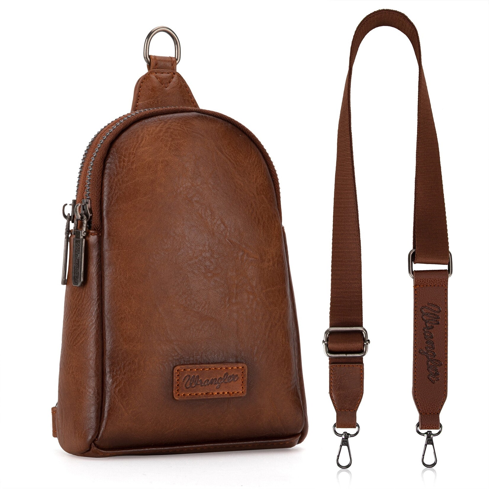 Wrangler WG87-210A - Brown - Wrangler Sling Bag/Crossbody