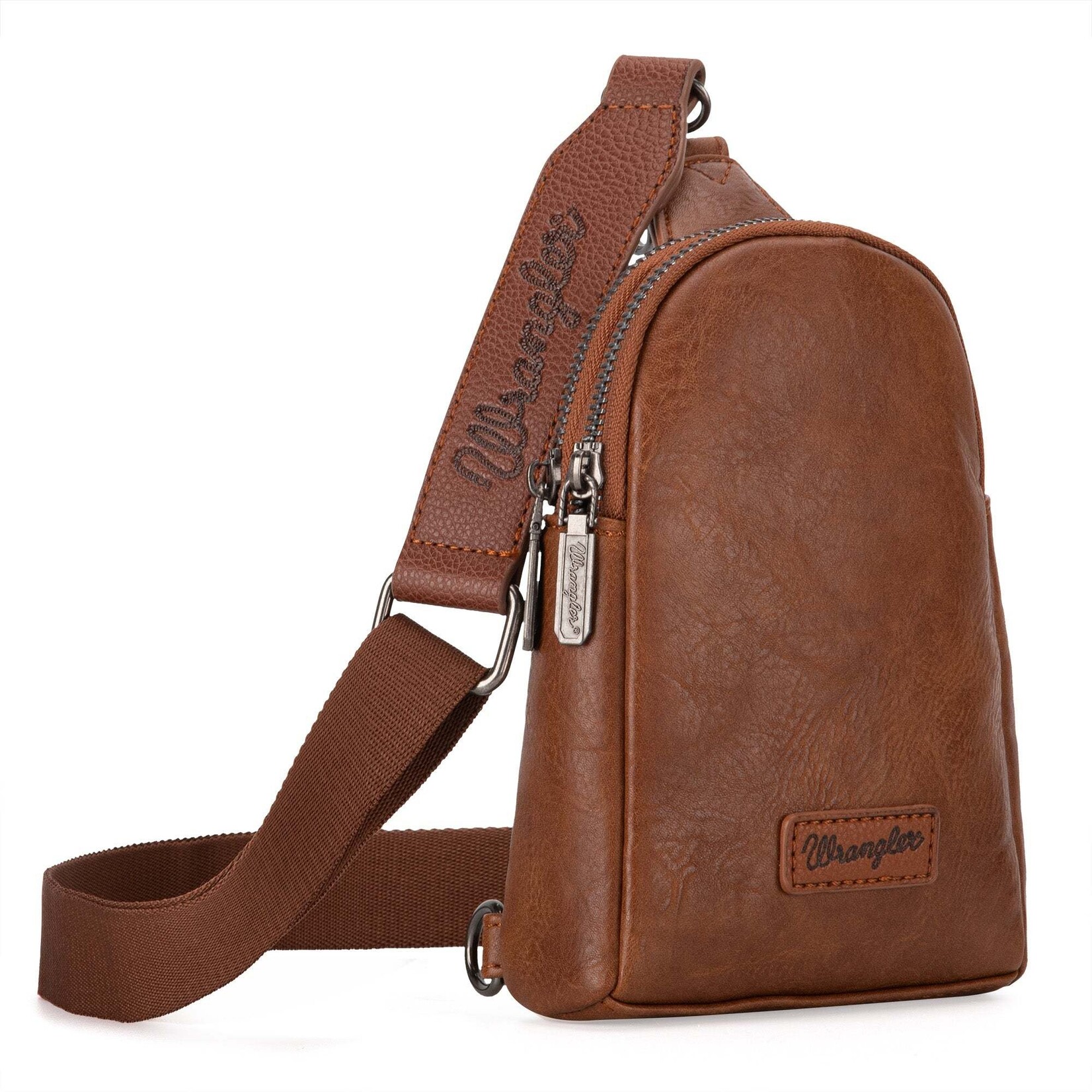 Wrangler WG87-210 - Light Brown - Wrangler Sling Bag/Crossbody