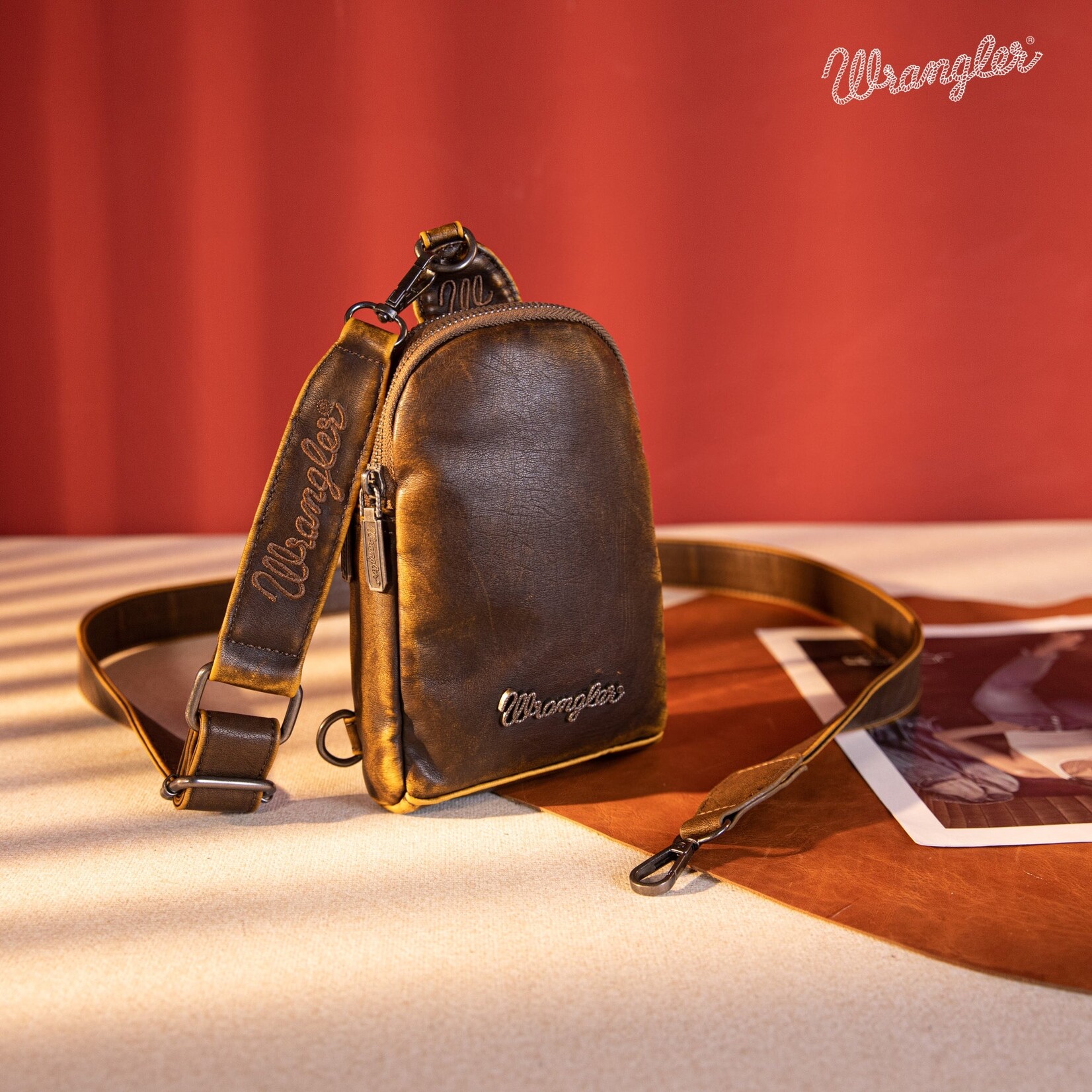 Wrangler WG87-824 - Coffee - Wrangler Sling Bag/Crossbody