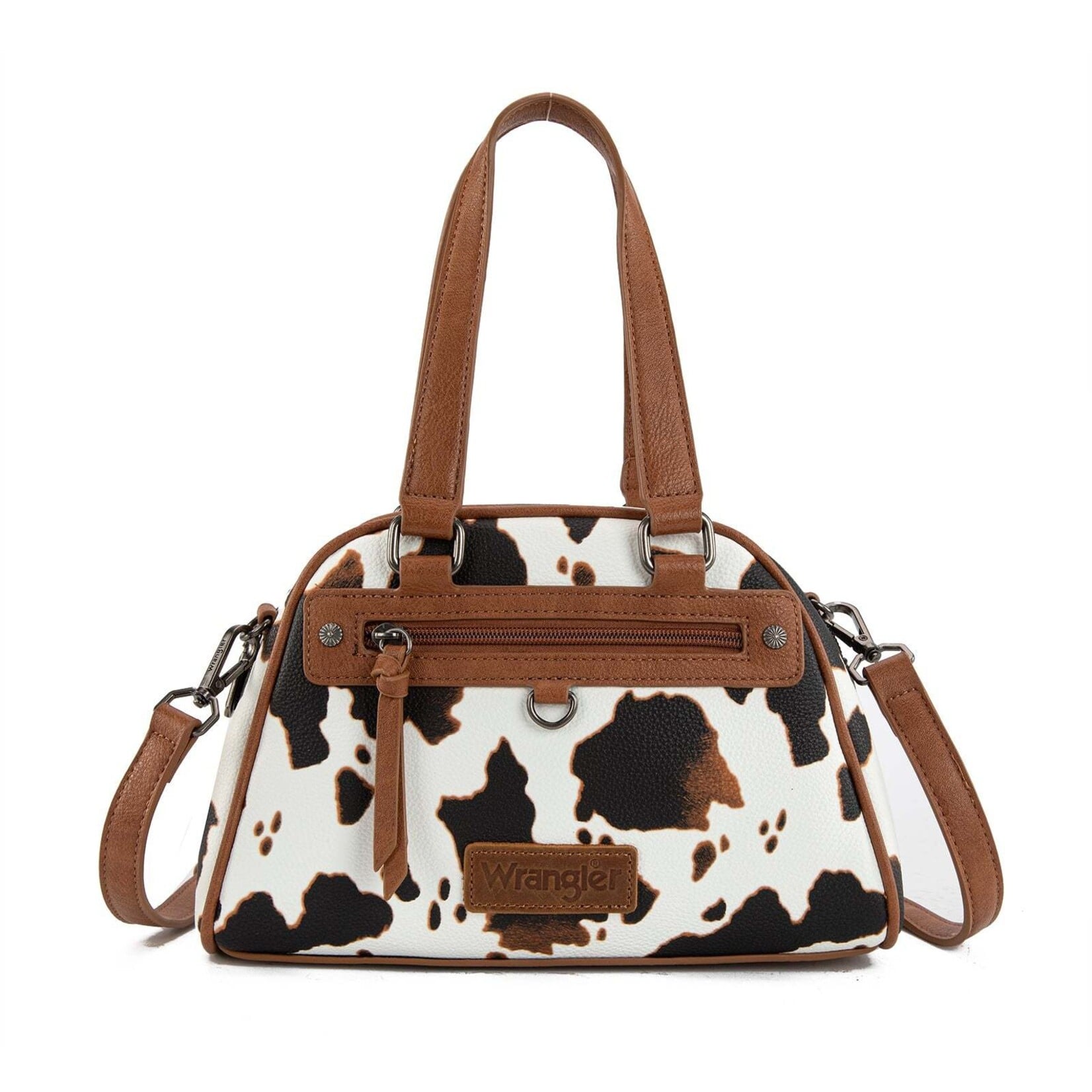 Wrangler WG399-5112BR-CW - Brown Cow - Wrangler Satchel/Crossbody Bag