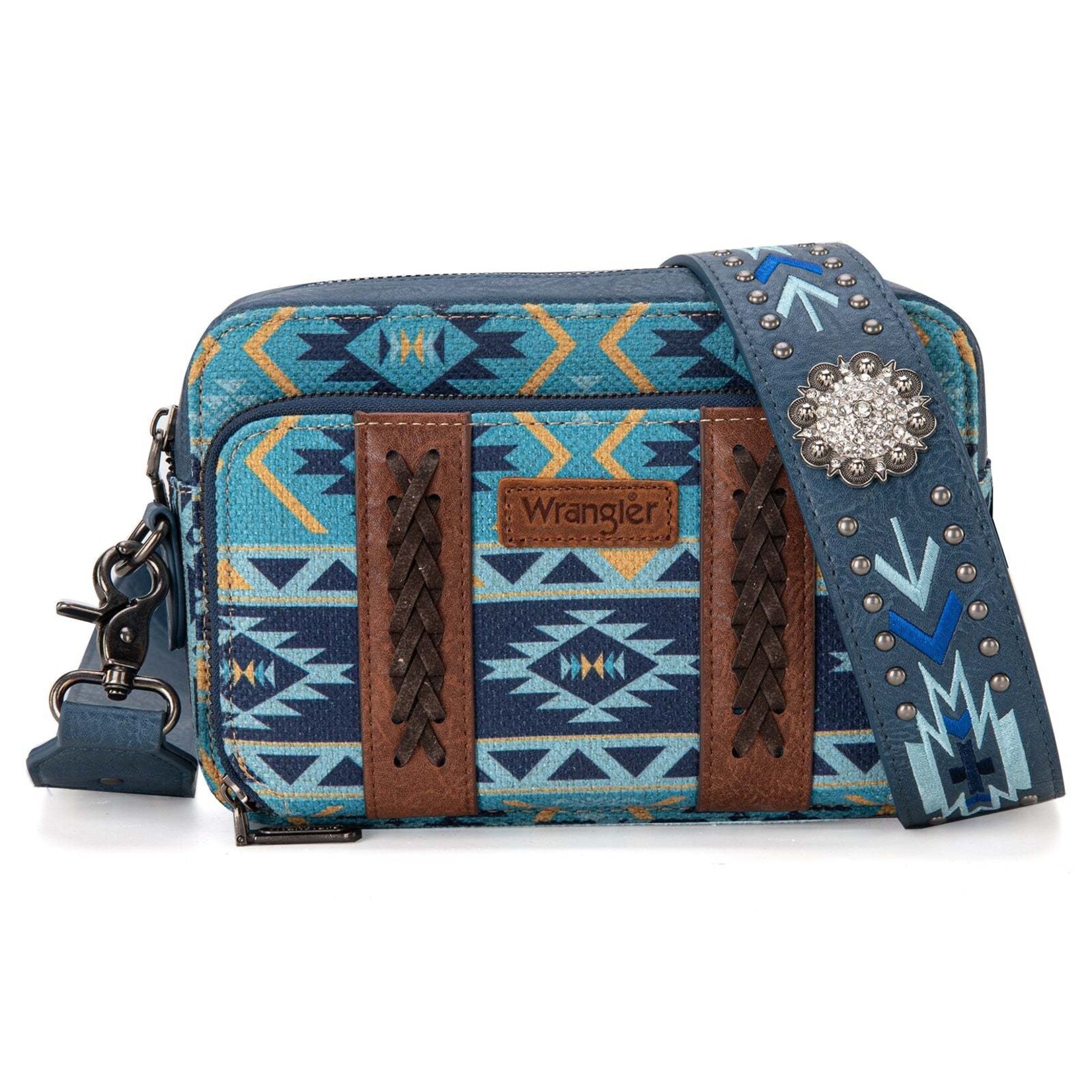 Wrangler WG2207-3003 - Navy - Wrangler Crossbody Purse With Wallet Compartment