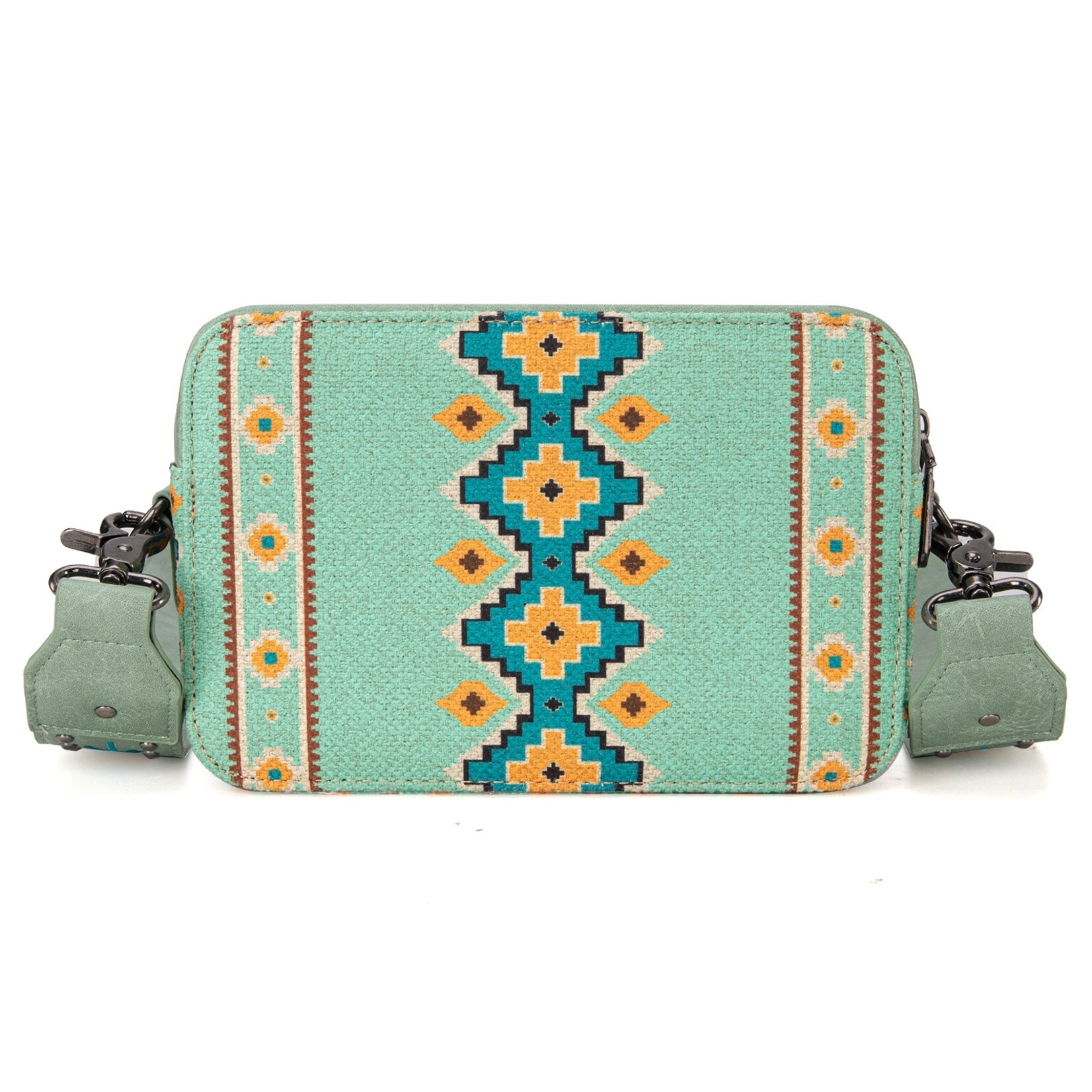 Wrangler WG2207-3003GN - Green - Wrangler Crossbody Purse With Wallet Compartment