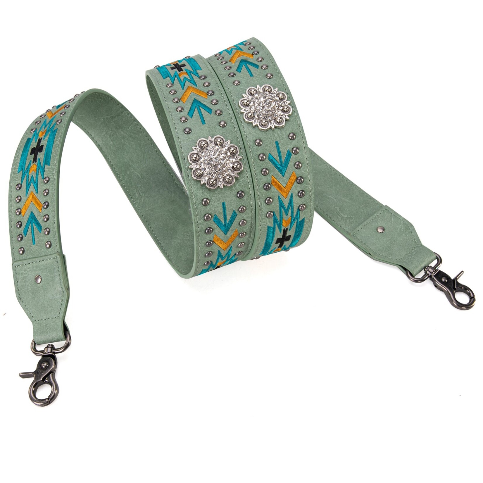 Wrangler WG2207-3003GN - Green - Wrangler Crossbody Purse With Wallet Compartment