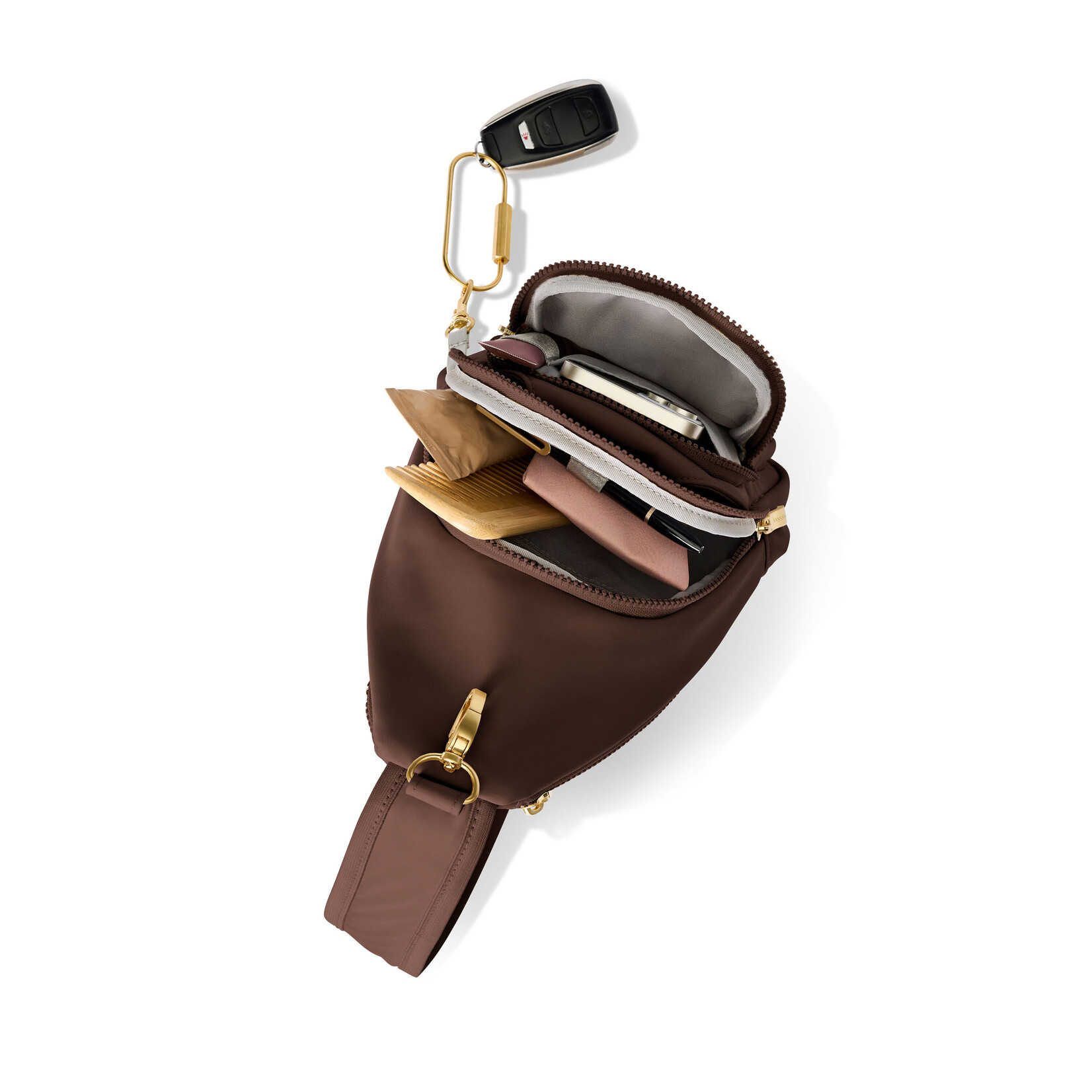 Baggallini Central Park Sling - Ganache Twill 2026