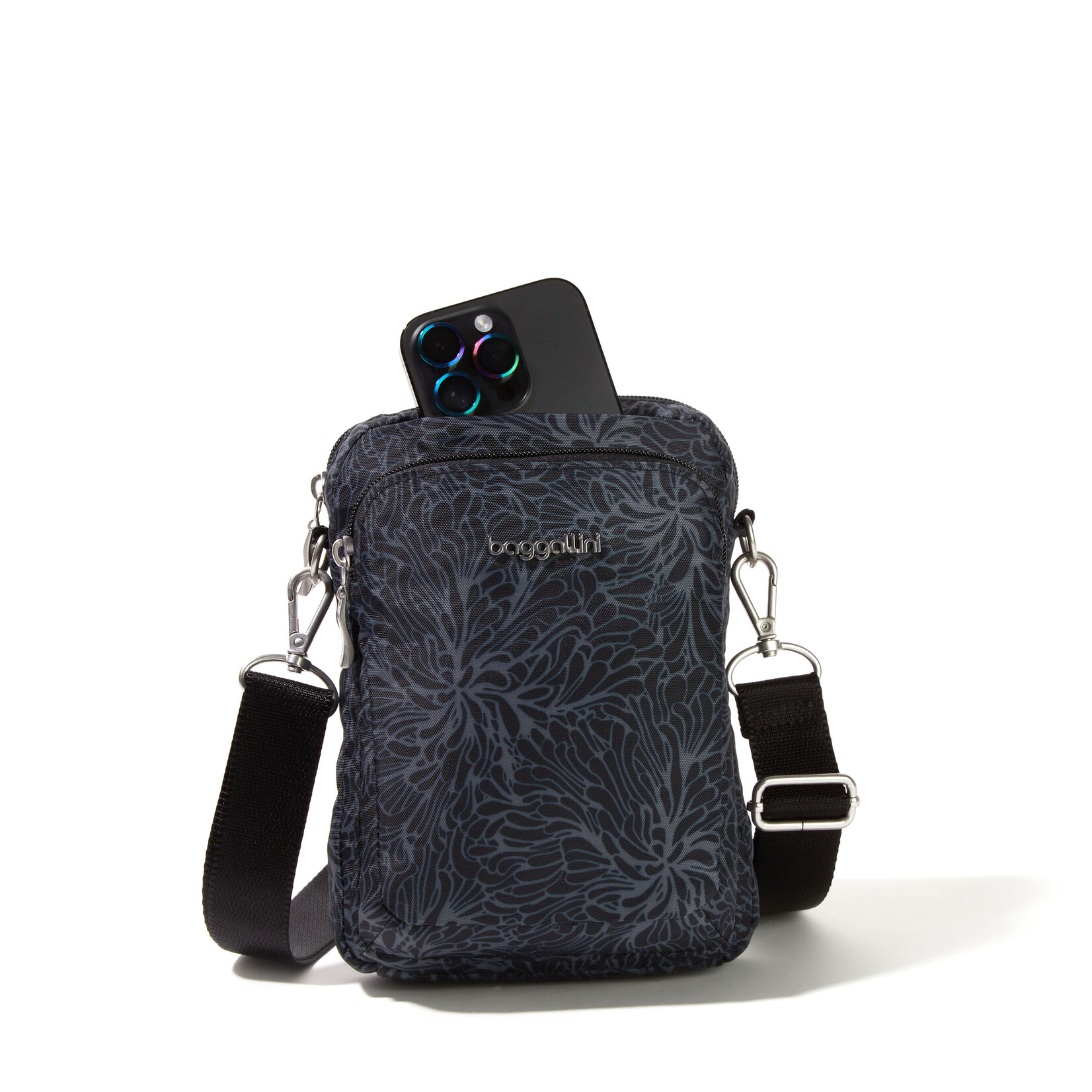 Baggallini True Classic Explorer Crossbody - Midnight Blossom Print 2026