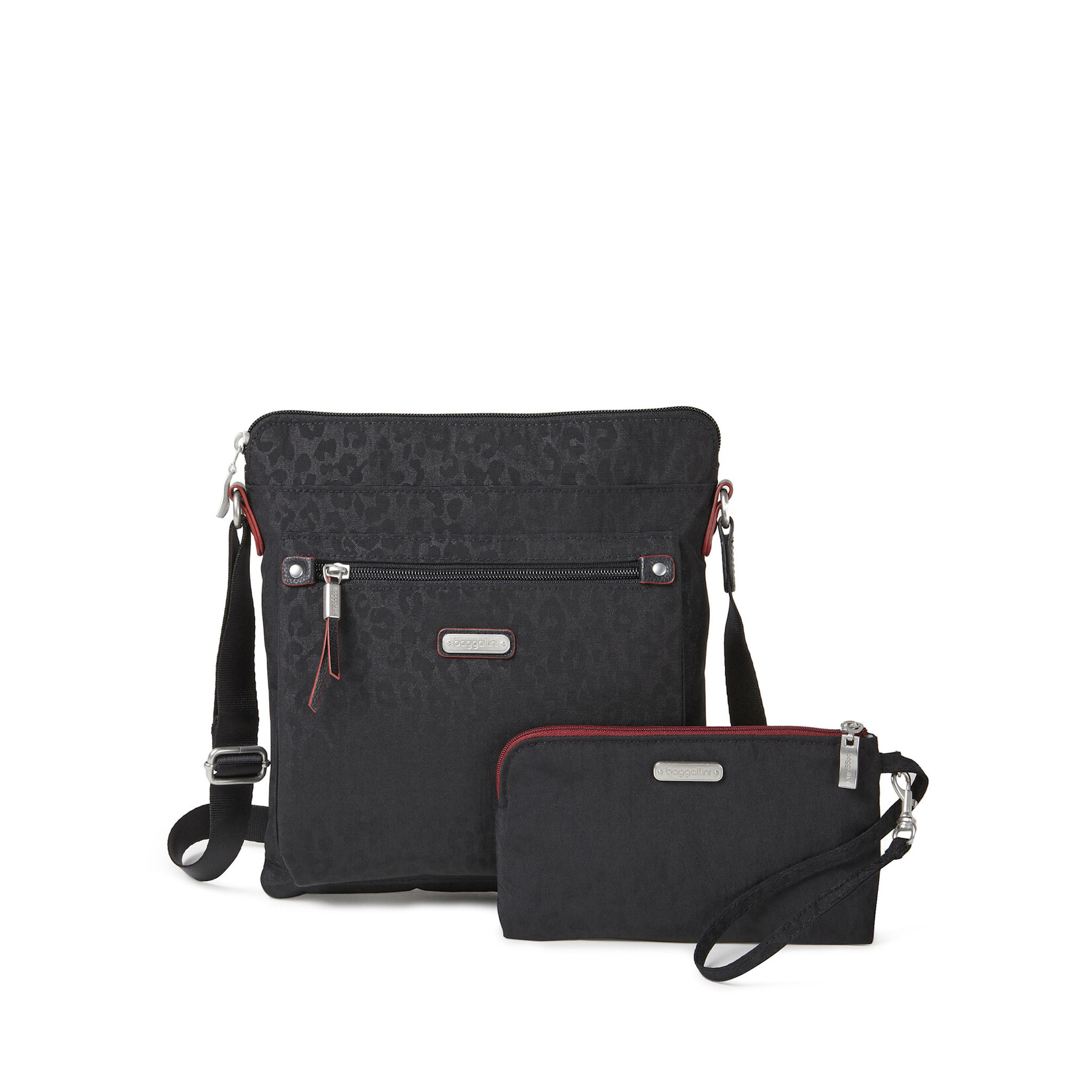 Baggallini True Classic Go Bagg - Black Cheetah Embossed 2026