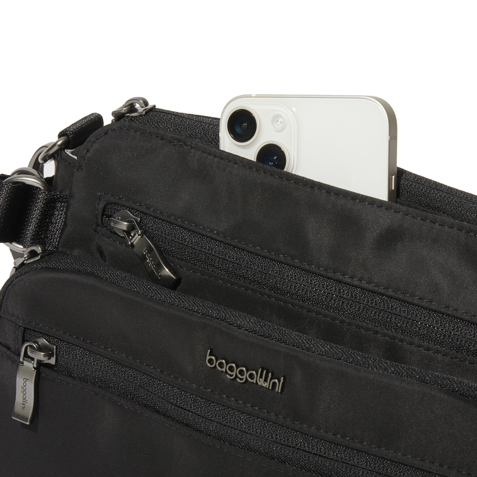 Baggallini Marais Crossbody - Black Twill 2026