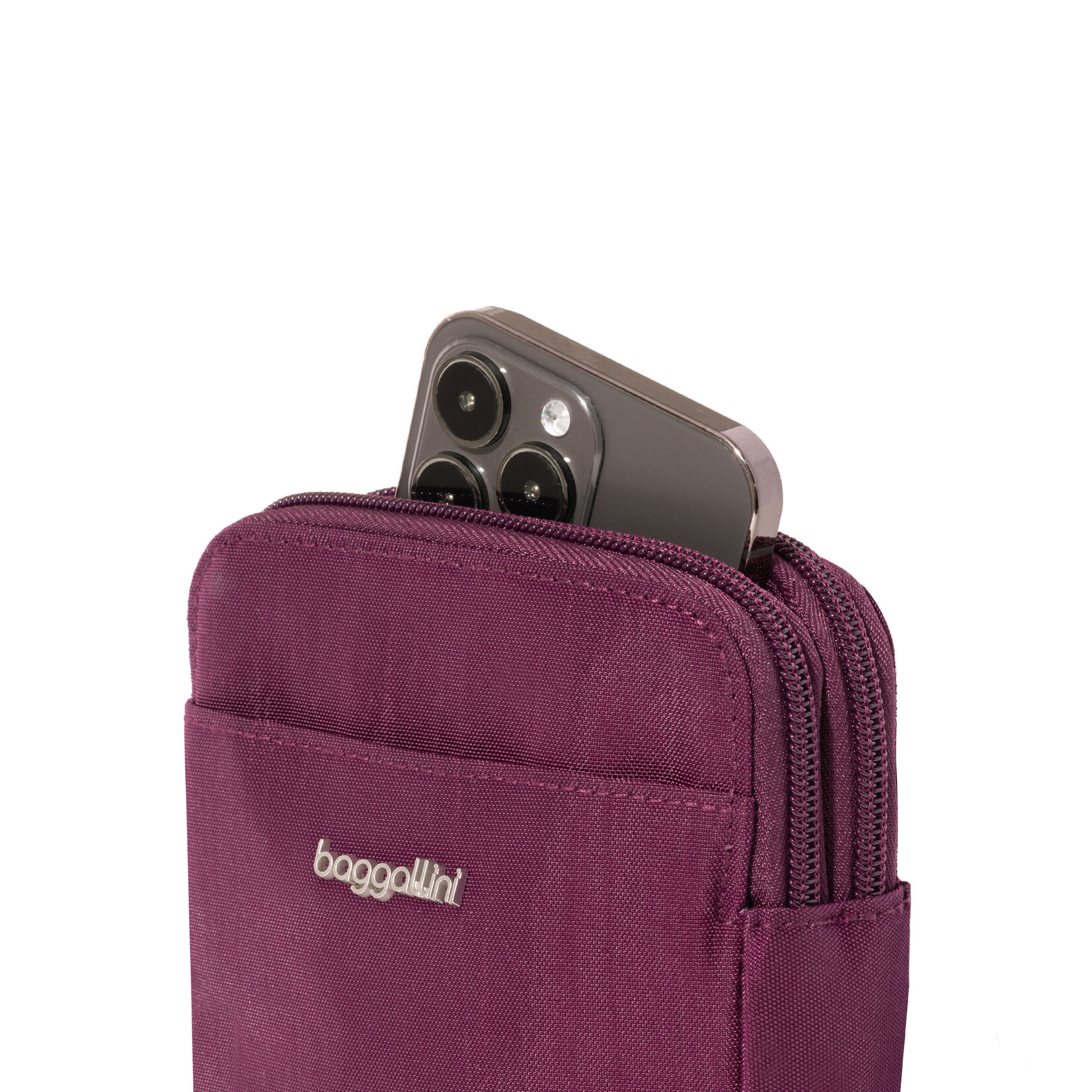 Baggallini Modern Take Two RFID Crossbody - Mulberry 2026