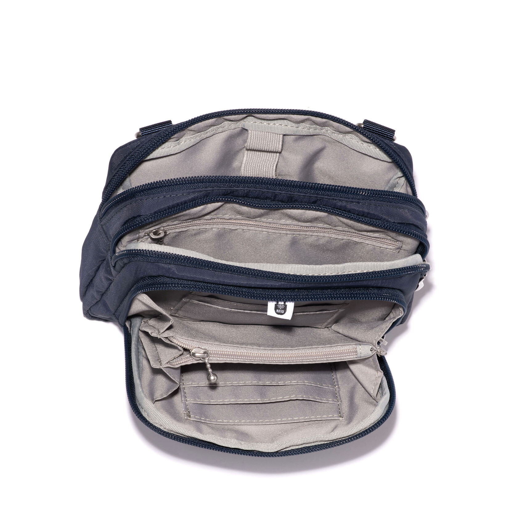 Baggallini Trifecta RFID Wallet Crossbody - French Navy 2026