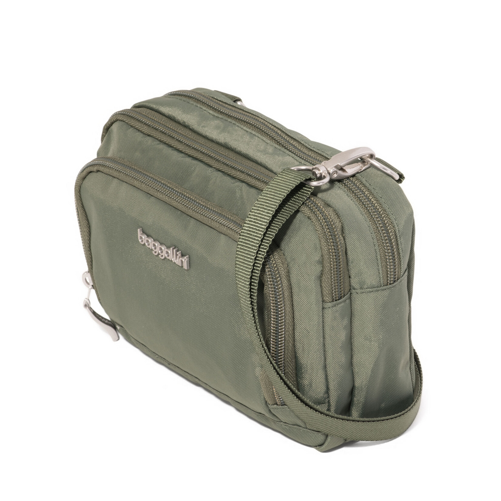 Baggallini Trifecta RFID Wallet Crossbody - Olive Heritage 2026