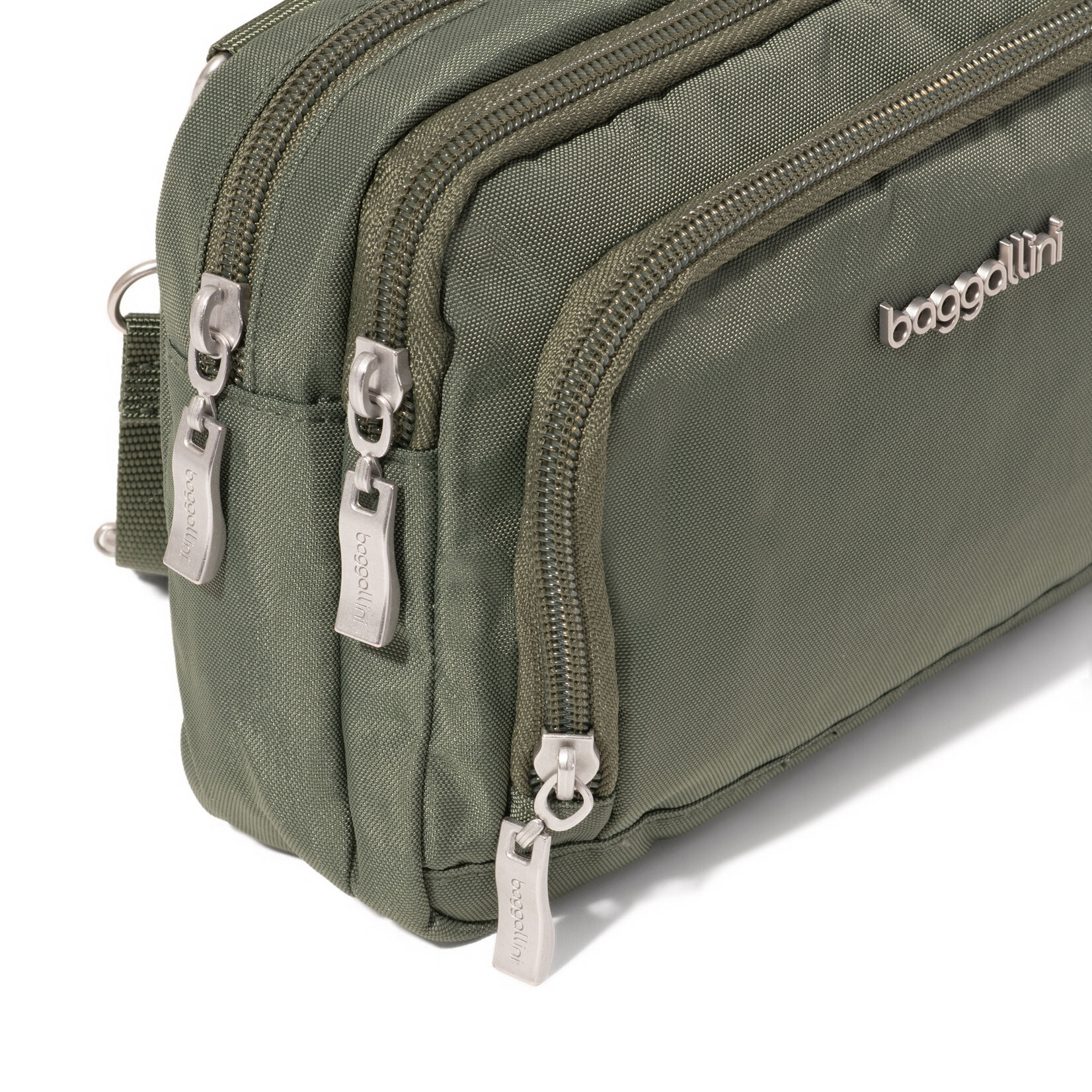 Baggallini Trifecta RFID Wallet Crossbody - Olive Heritage 2026