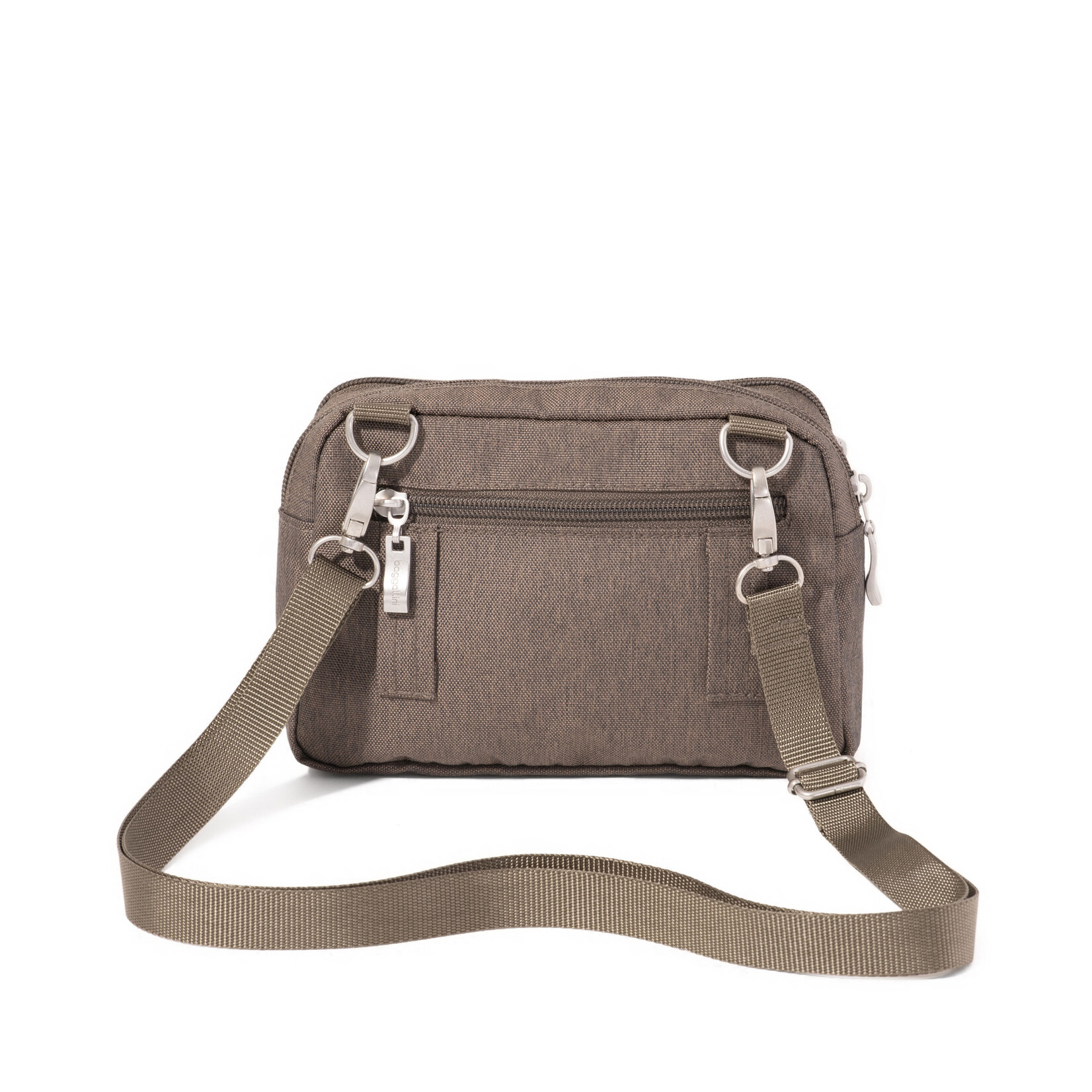 Baggallini Trifecta RFID Wallet Crossbody - Dark Umber Heritage 2026