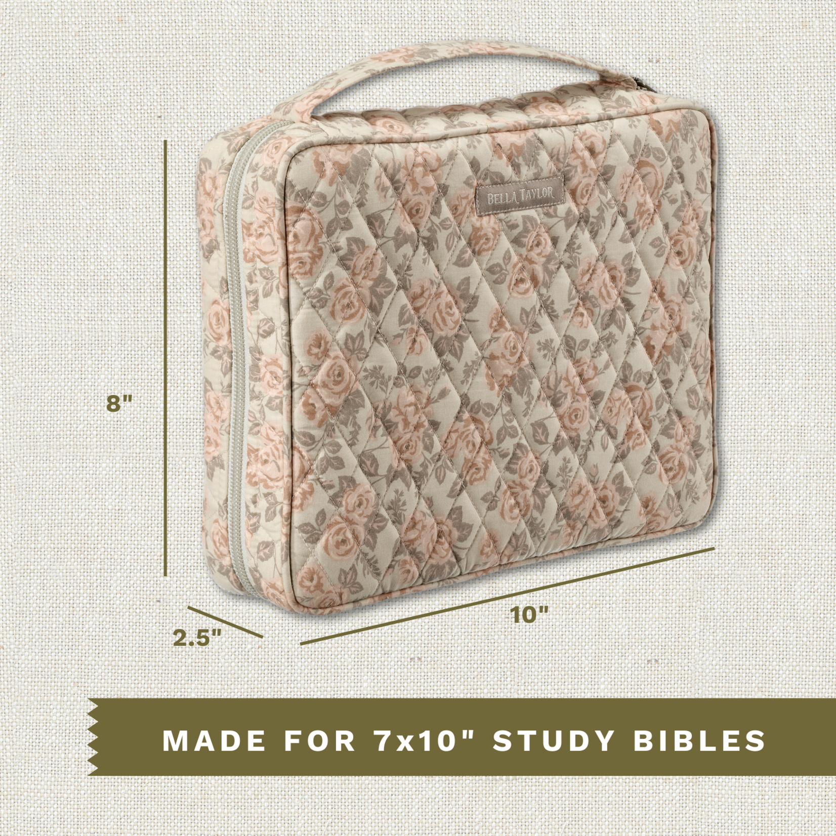 Bella Taylor Bible Cover - Cameo Rose