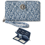 Bella Taylor RFID Cash System Wallet - Heritage Blue Floral