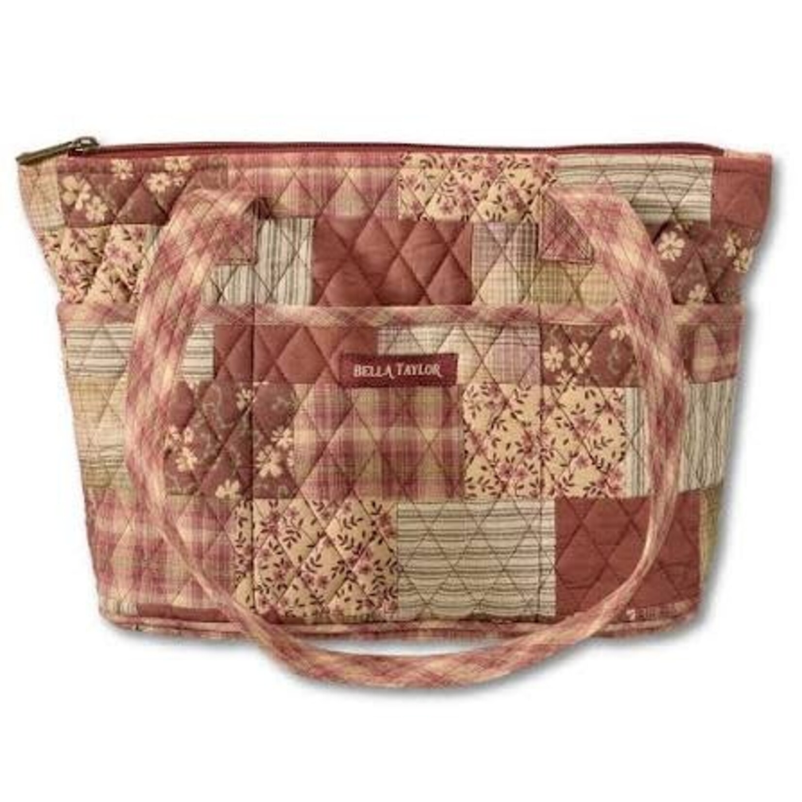Bella Taylor Small Shoulder Tote - Burgundy Patch