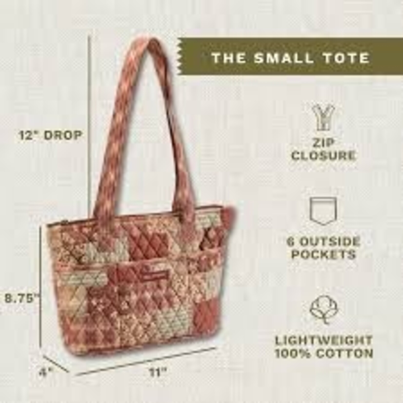 Bella Taylor Small Shoulder Tote - Burgundy Patch