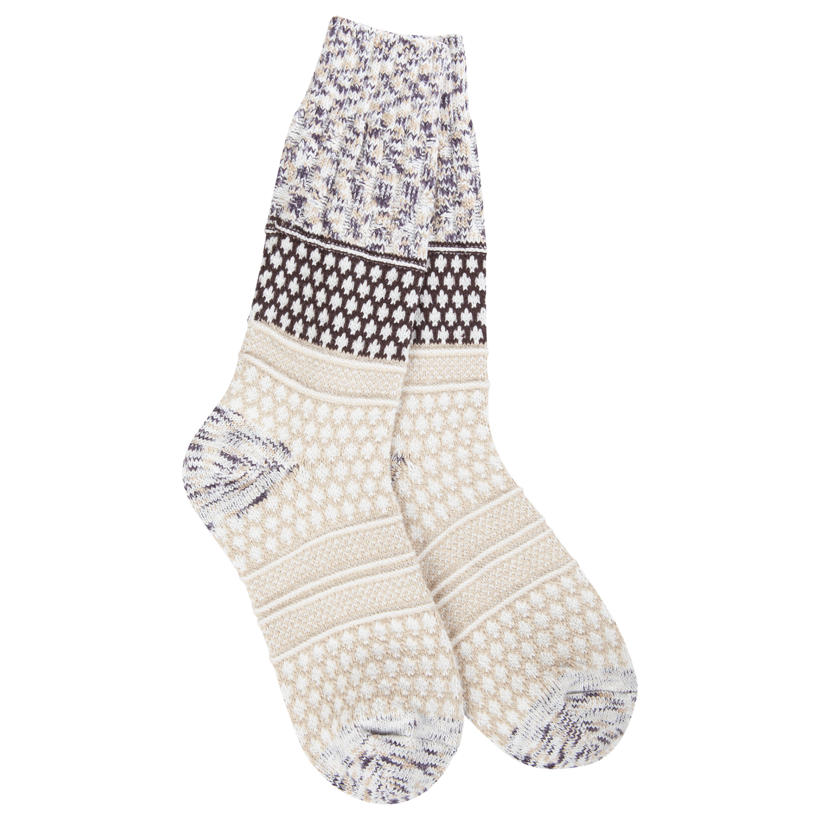75640 - Cookie Dough Multi - Weekend Gallery Textured Crew