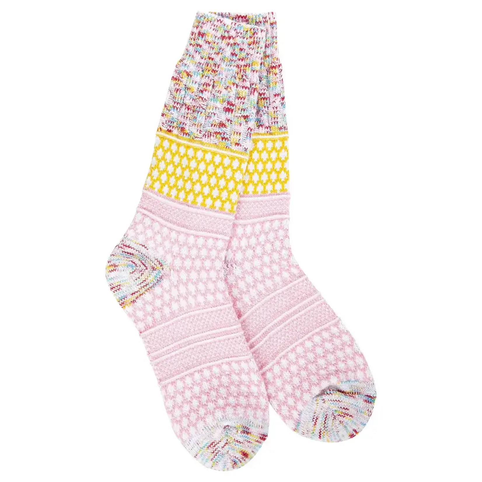 World's Softest Socks 75643 - Whimsical Multi - Weekend Gallery Textured Crew