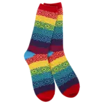 World's Softest Socks 75646 - Rainbow Multi - Weekend Gem Crew