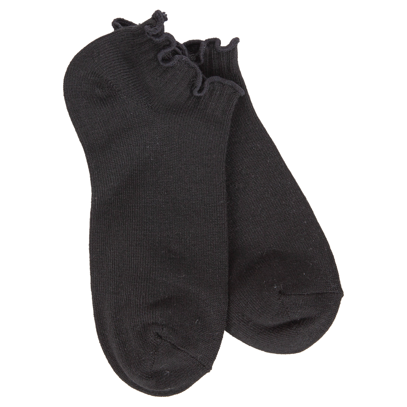 World's Softest Socks 77010 - Black - Weekend Low Ruffle