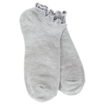 World's Softest Socks 77012 - Light Heather Grey - Weekend Low Ruffle