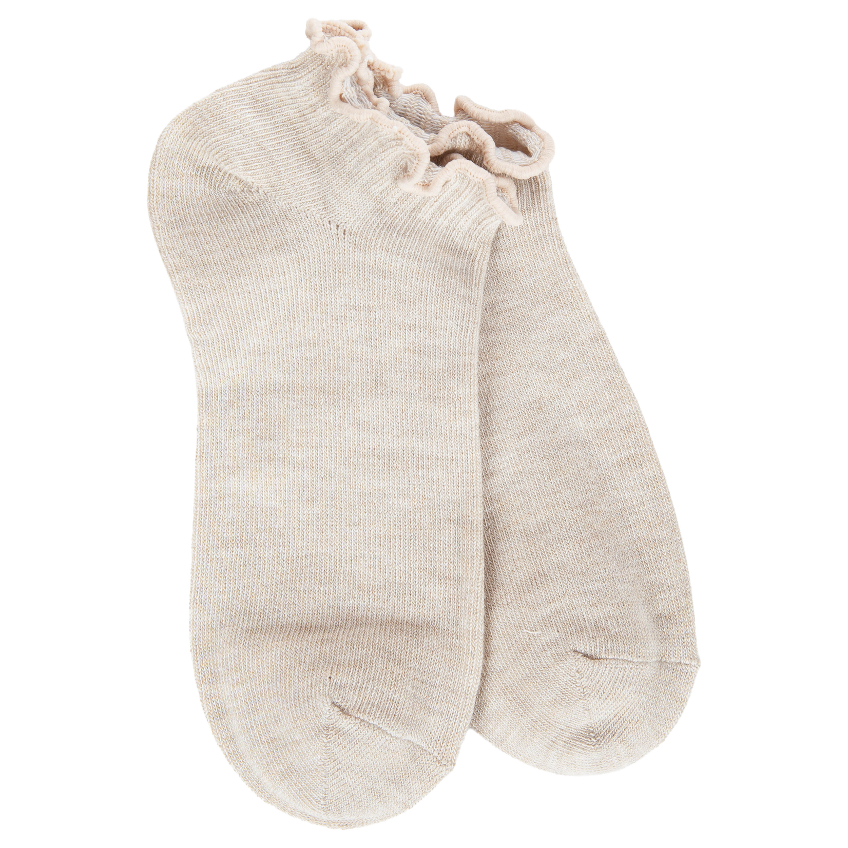 77013 - Heather Oatmeal - Weekend Low Ruffle